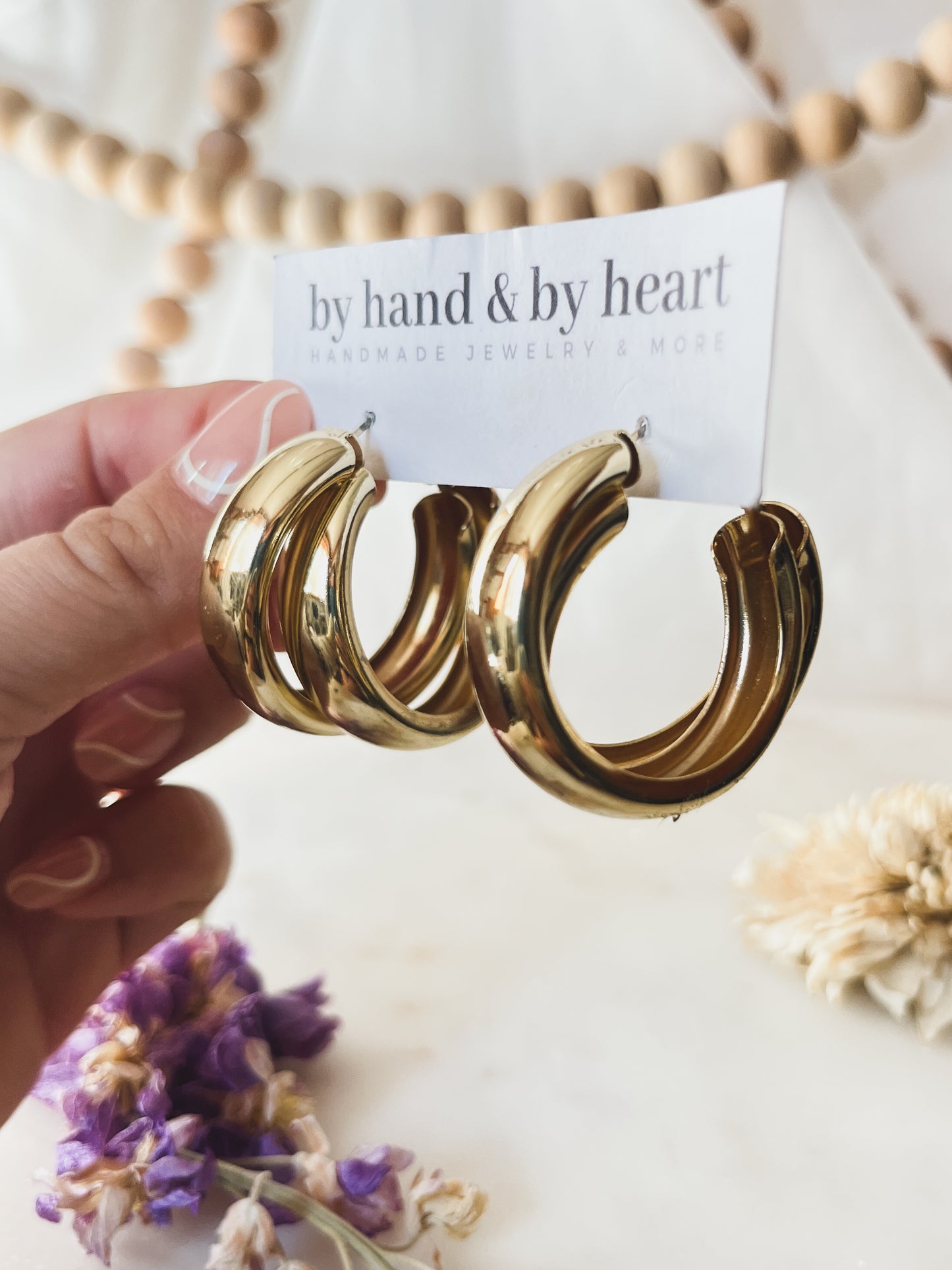 EXTRA CHUNKY HOOPS in Gold or Silver