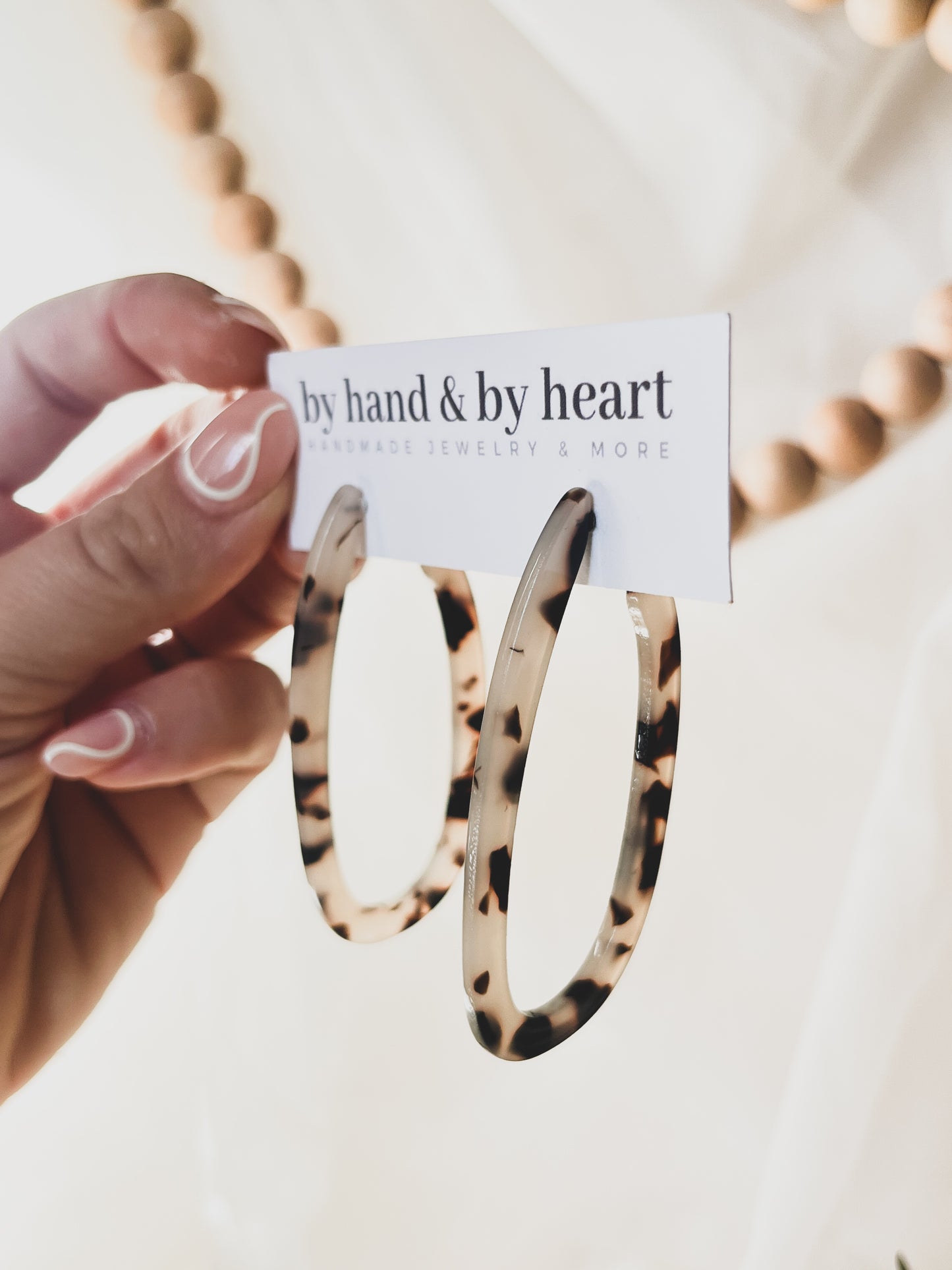 ACRYLIC TORTOISE SHELL HOOPS