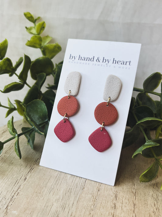 MARLEY in CREAM, ORANGE + RED