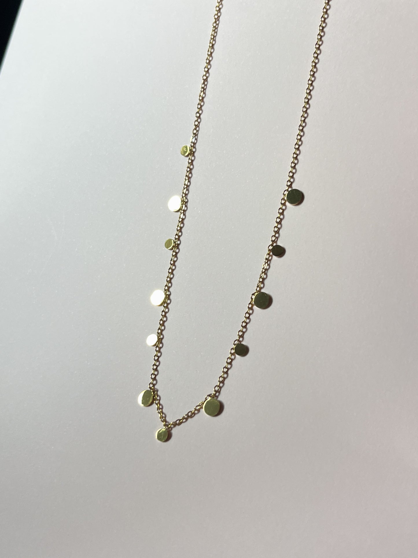 ADJUSTABLE DOT NECKLACE in Gold and Silver