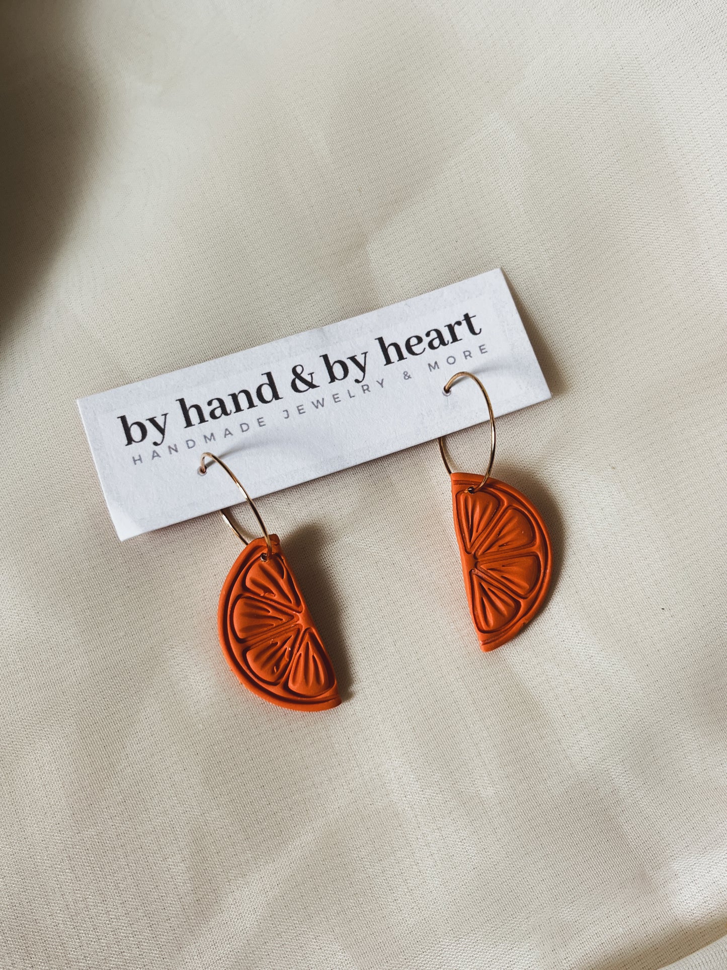 ORANGE SLICE HOOPS