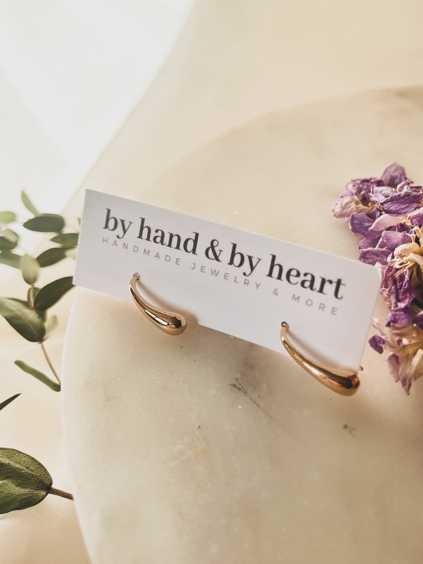 DROPLET STUDS in Silver and Gold