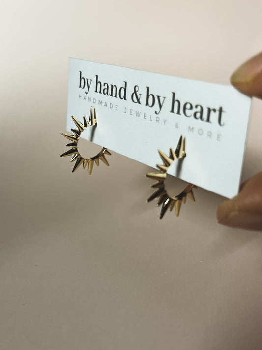 SUN HOOPS in Gold and Silver