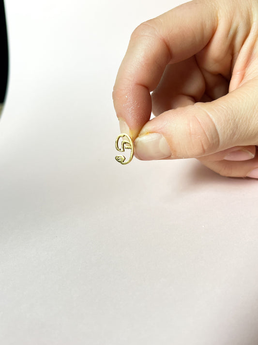 FACE STUDS in Gold and Silver