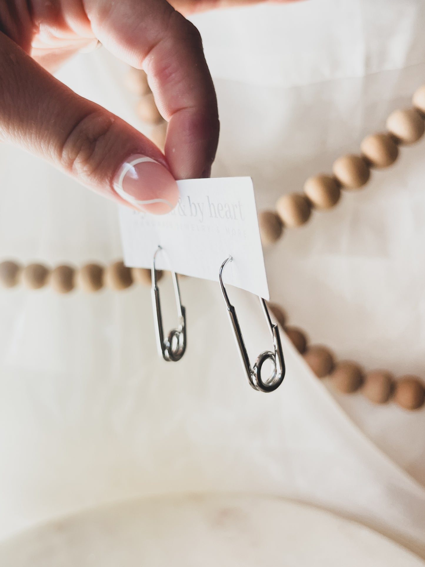 SAFETY PIN HOOPS in Gold and Silver