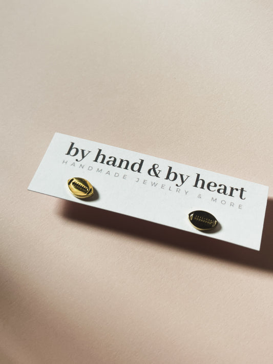 FOOTBALL STUDS in Gold + Silver