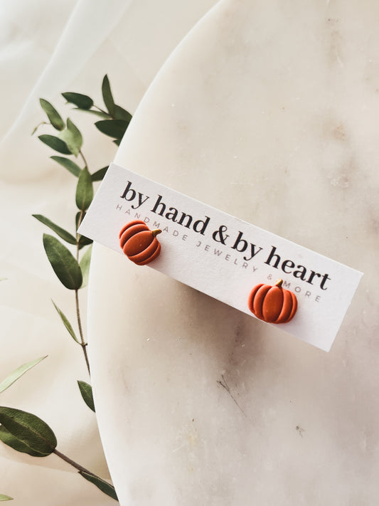 PUMPKIN STUDS in ORANGE