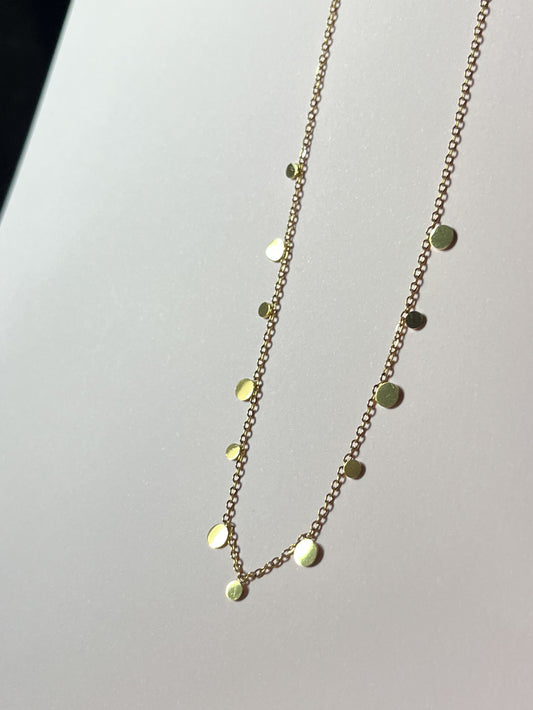 ADJUSTABLE DOT NECKLACE in Gold and Silver