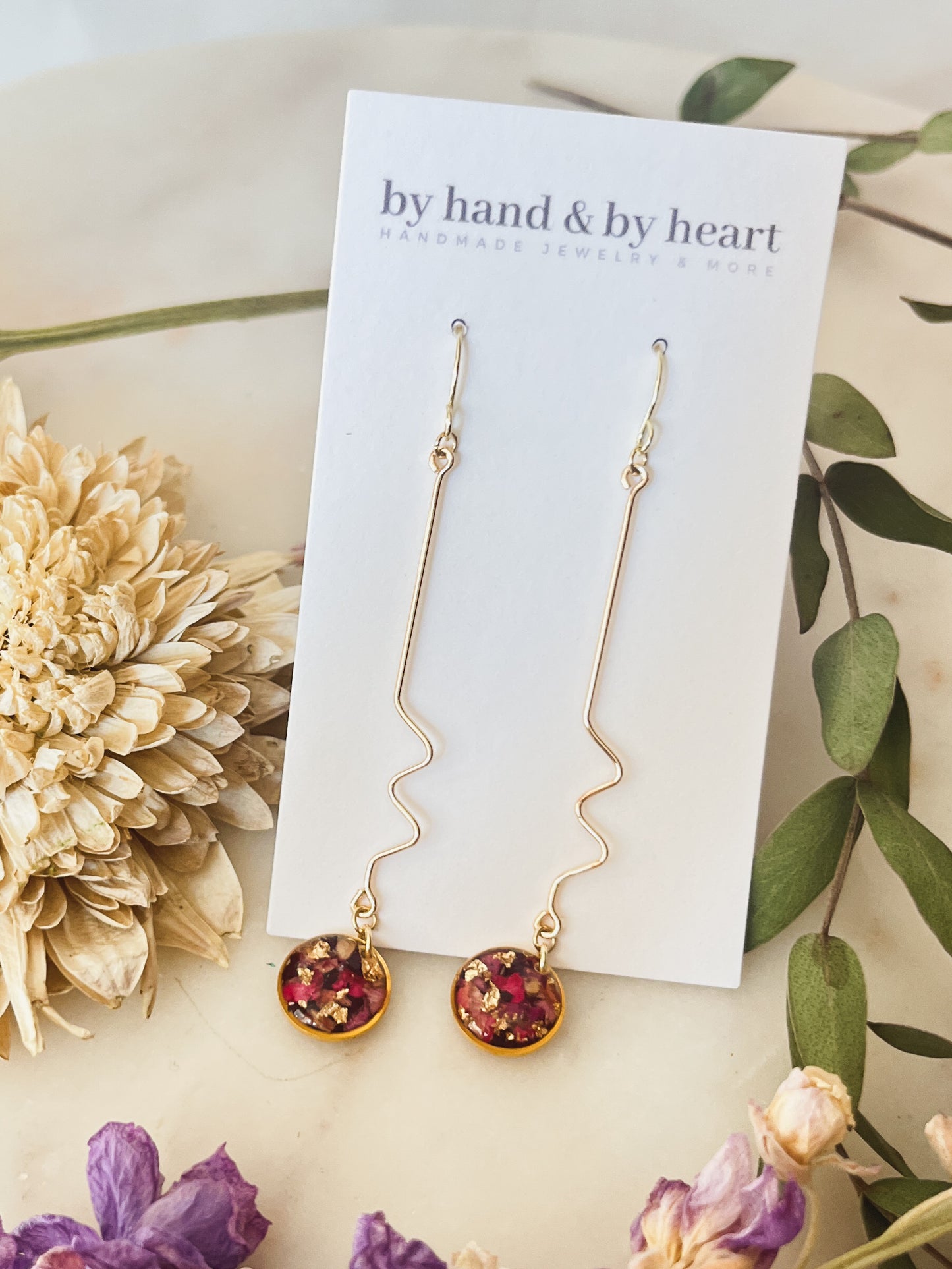 MOD CONFETTI FLORAL DANGLES