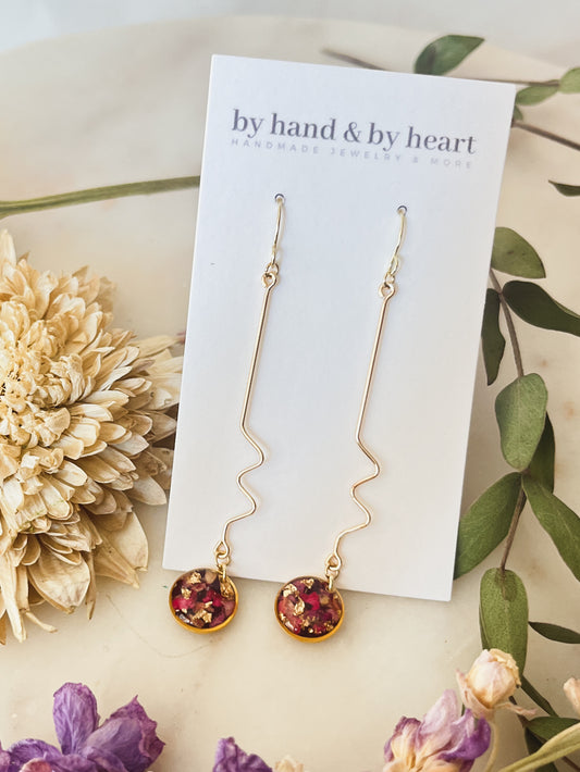 MOD CONFETTI FLORAL DANGLES