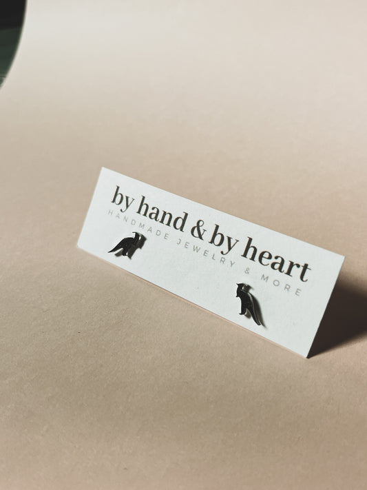 PARASAUROLOPHUS STUDS in Gold and Silver