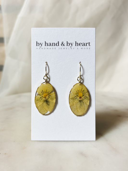 PANSY DANGLE style A (yellow)