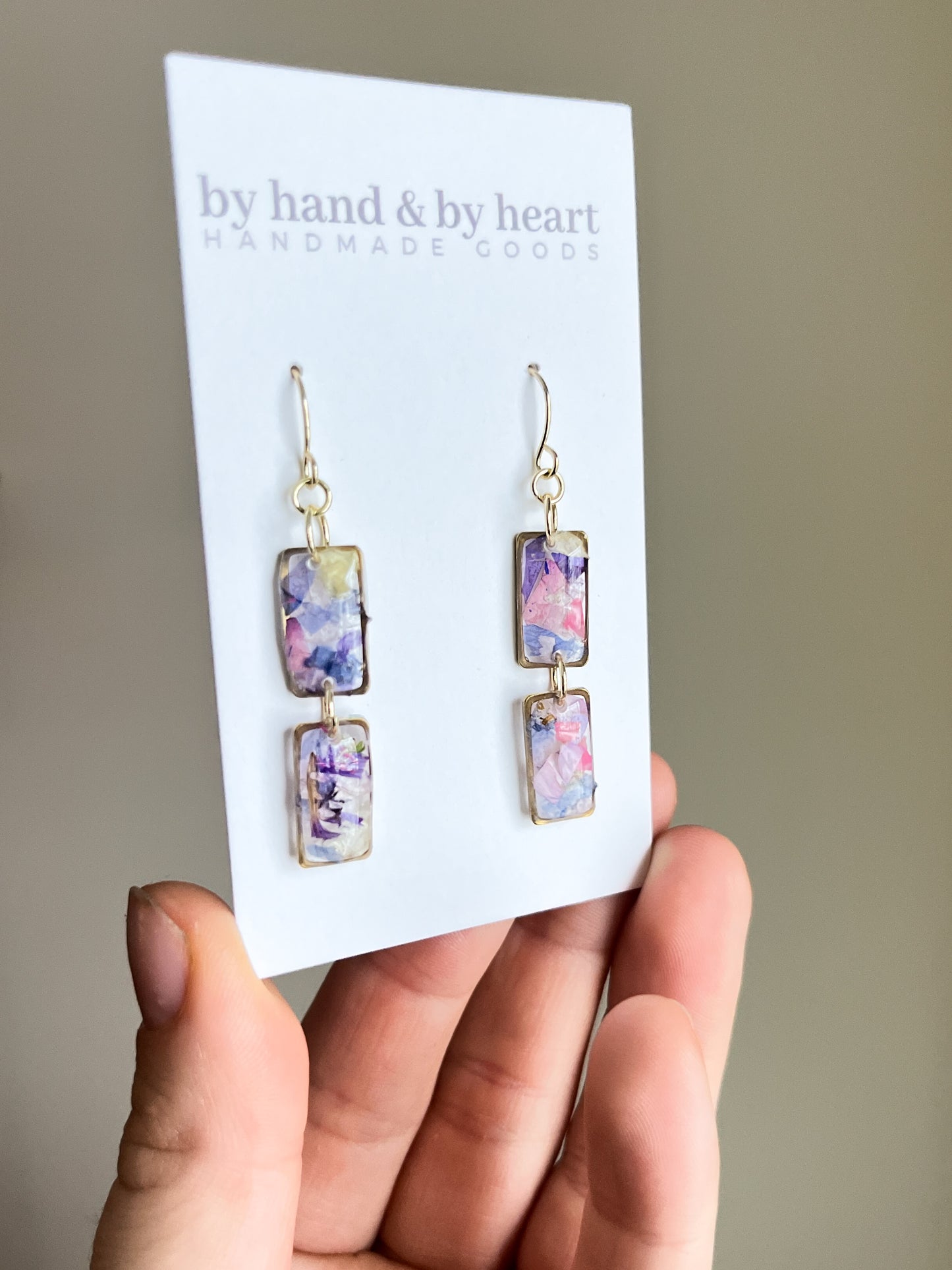 RECTANGLE CONFETTI PETAL DANGLES