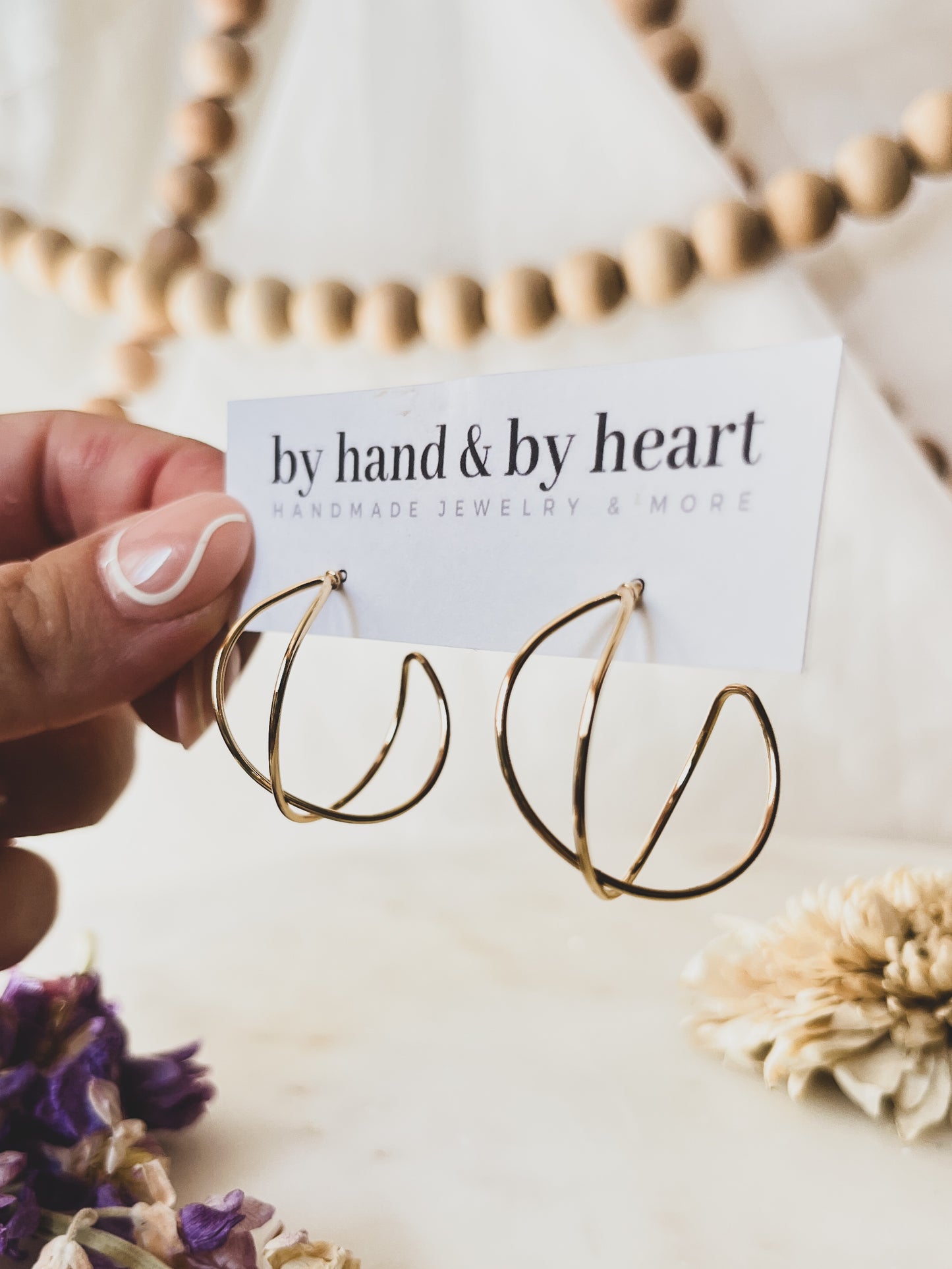 GOLD TWIST HOOPS
