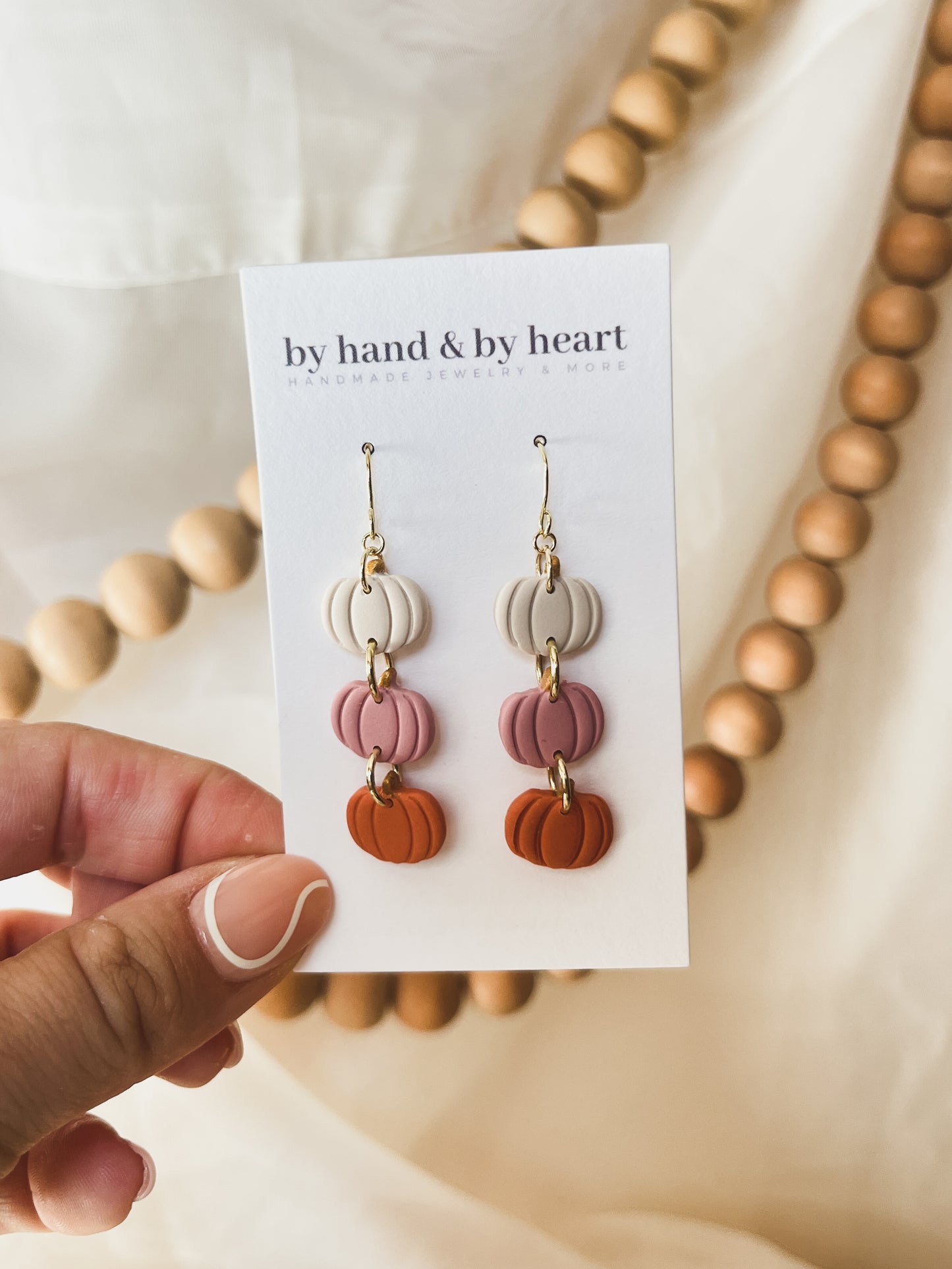 TRIPLE PUMPKIN DANGLES