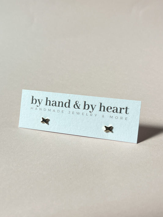 MICRO X STUDS in Gold and Silver