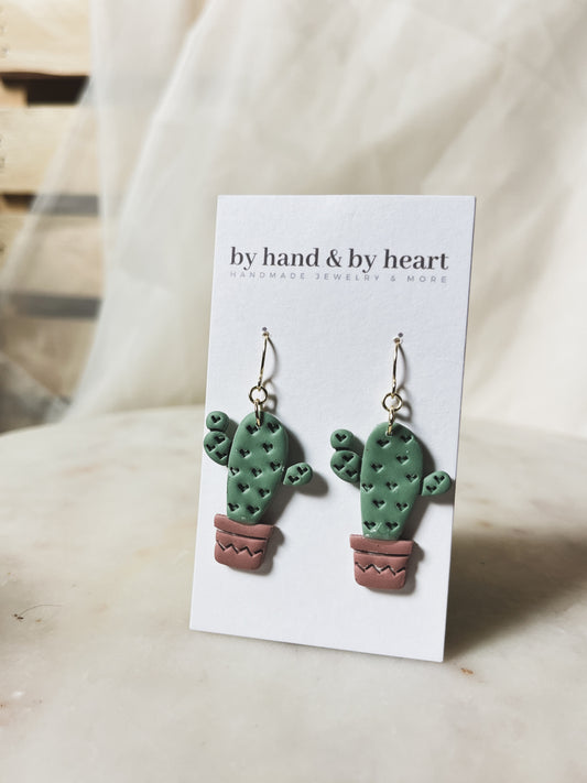 SAGUARO CACTUS DANGLE EARRINGS