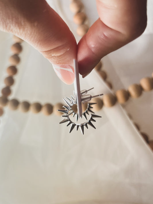 SPIKE HOOPS in Silver and Gold