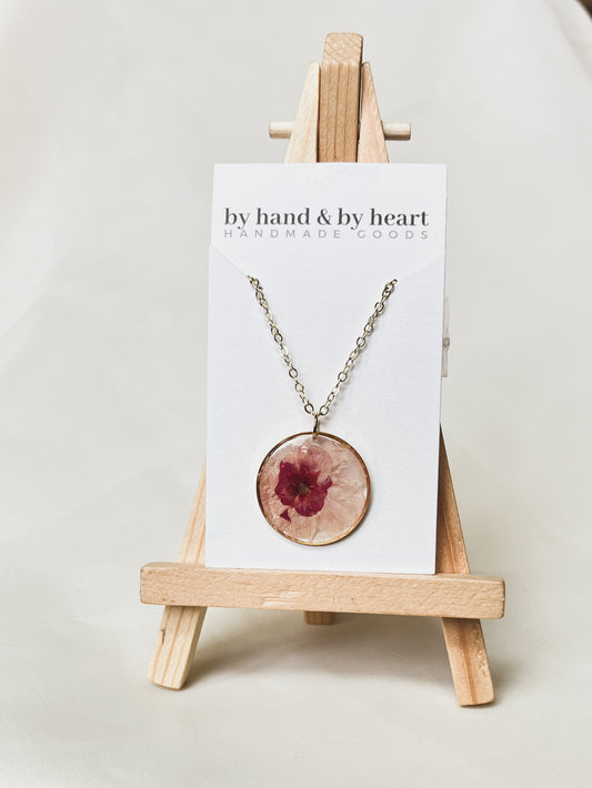 ROSE RESIN NECKLACE - 16 to 20 inches extendable