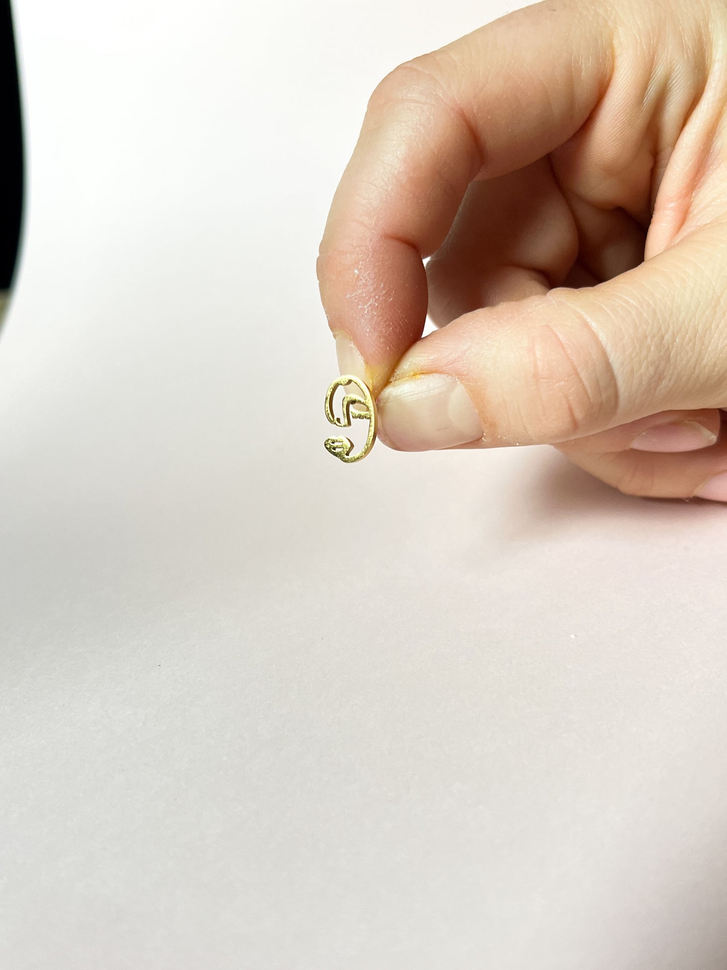 FACE STUDS in Gold and Silver