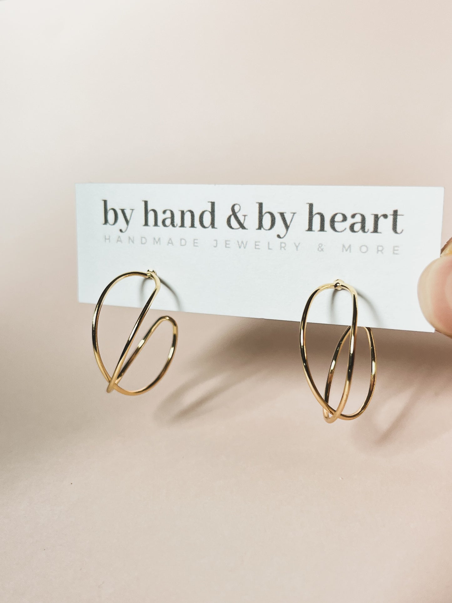 CRISS CROSS HOOPS in Gold and Silver