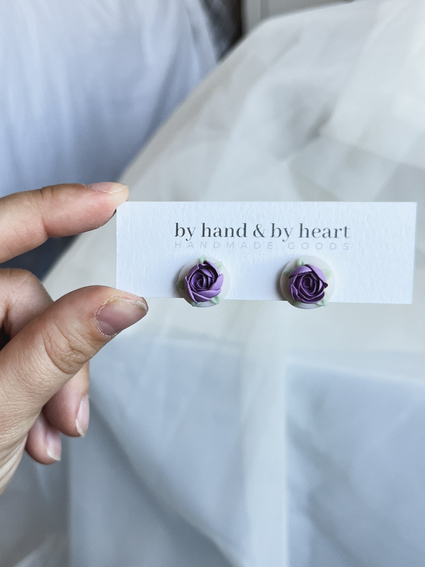 LILAC ROSE STUDS