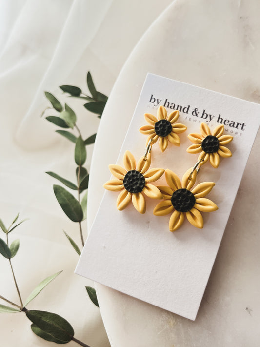 DOUBLE SUNFLOWER DANGLES