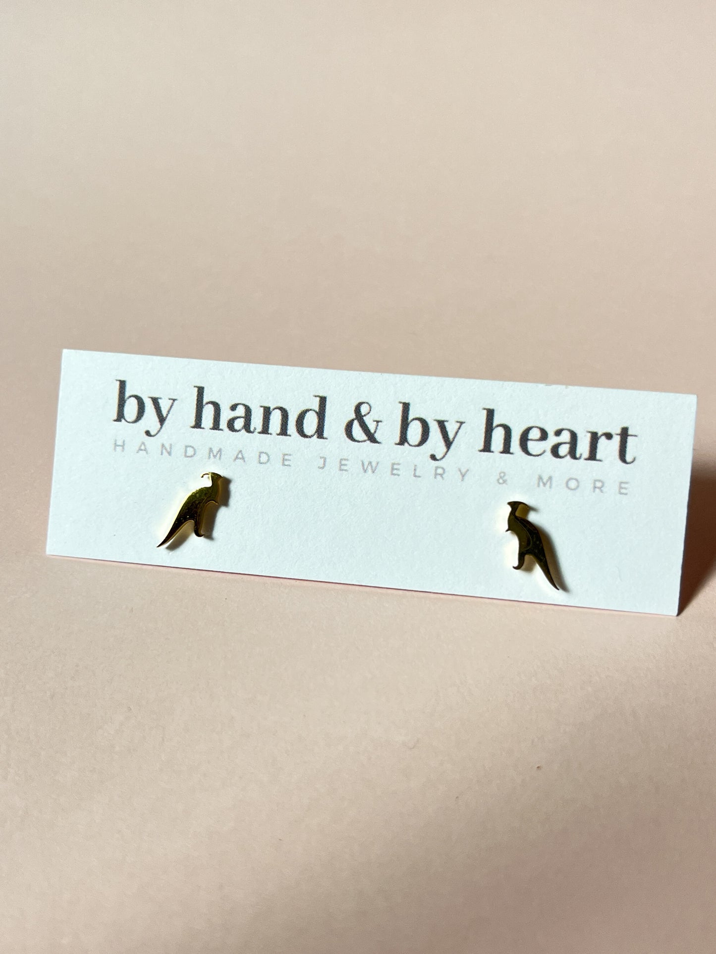 PARASAUROLOPHUS STUDS in Gold and Silver