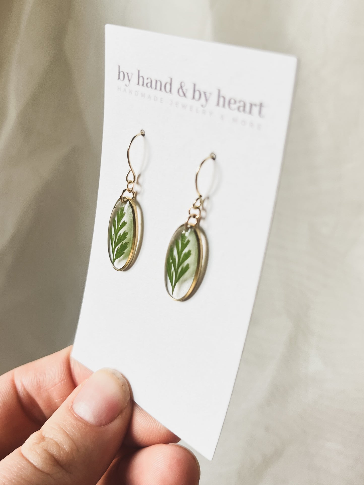 FERN DANGLES in Gold
