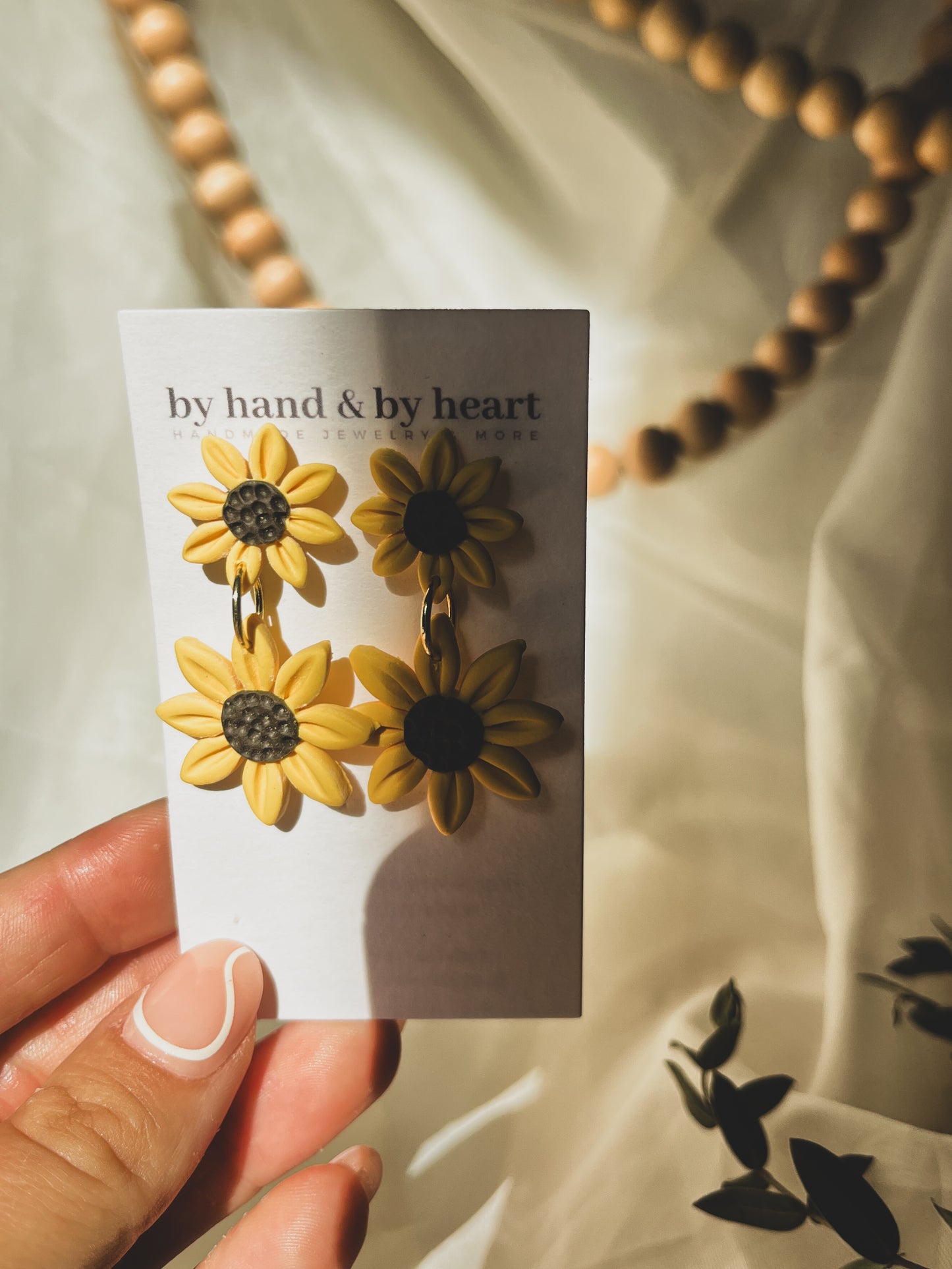 DOUBLE SUNFLOWER DANGLES