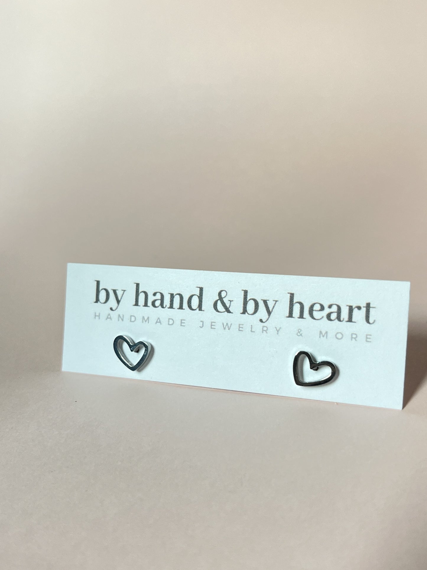 HEART STUDS in Gold and Silver