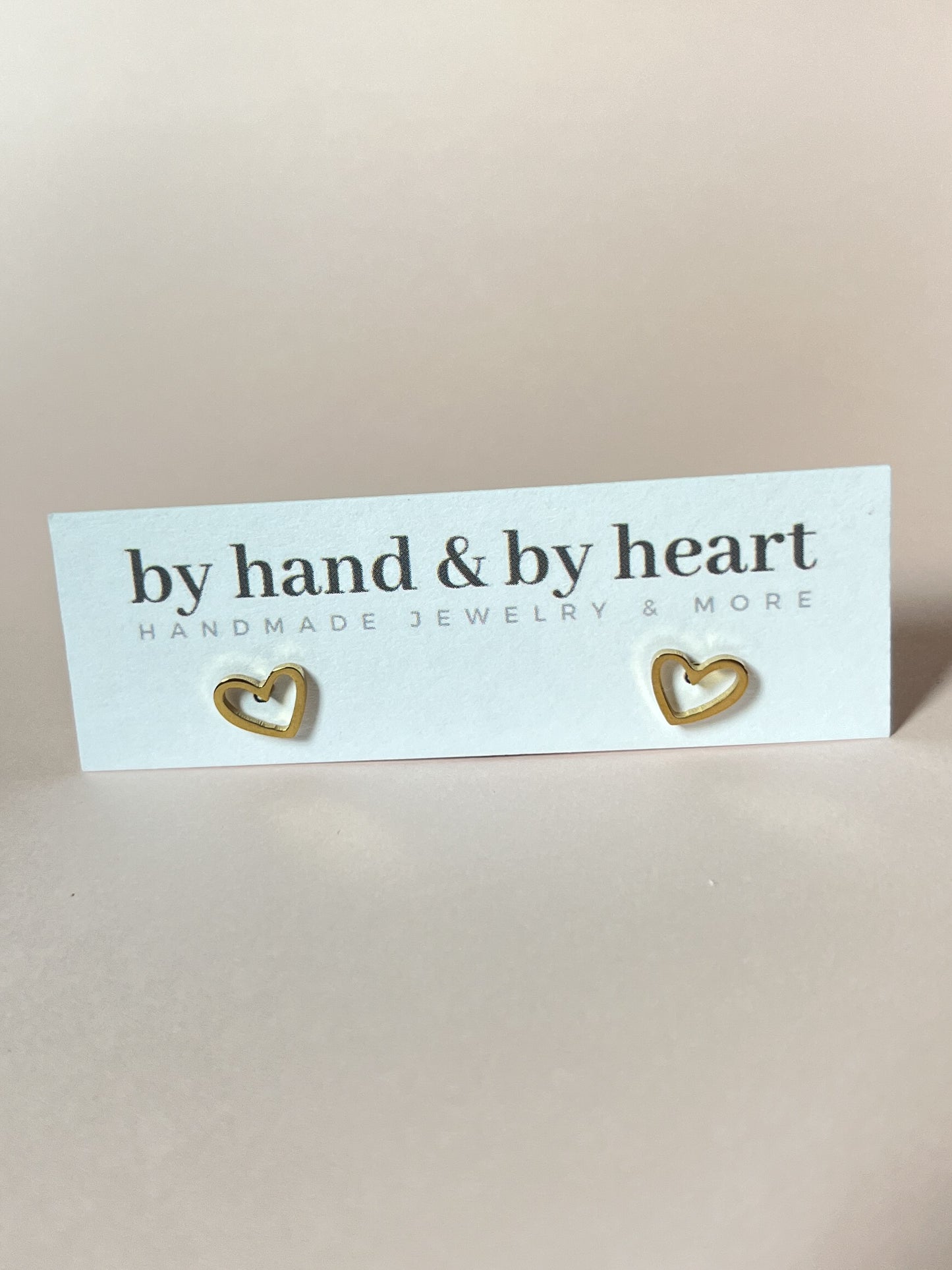 HEART STUDS in Gold and Silver